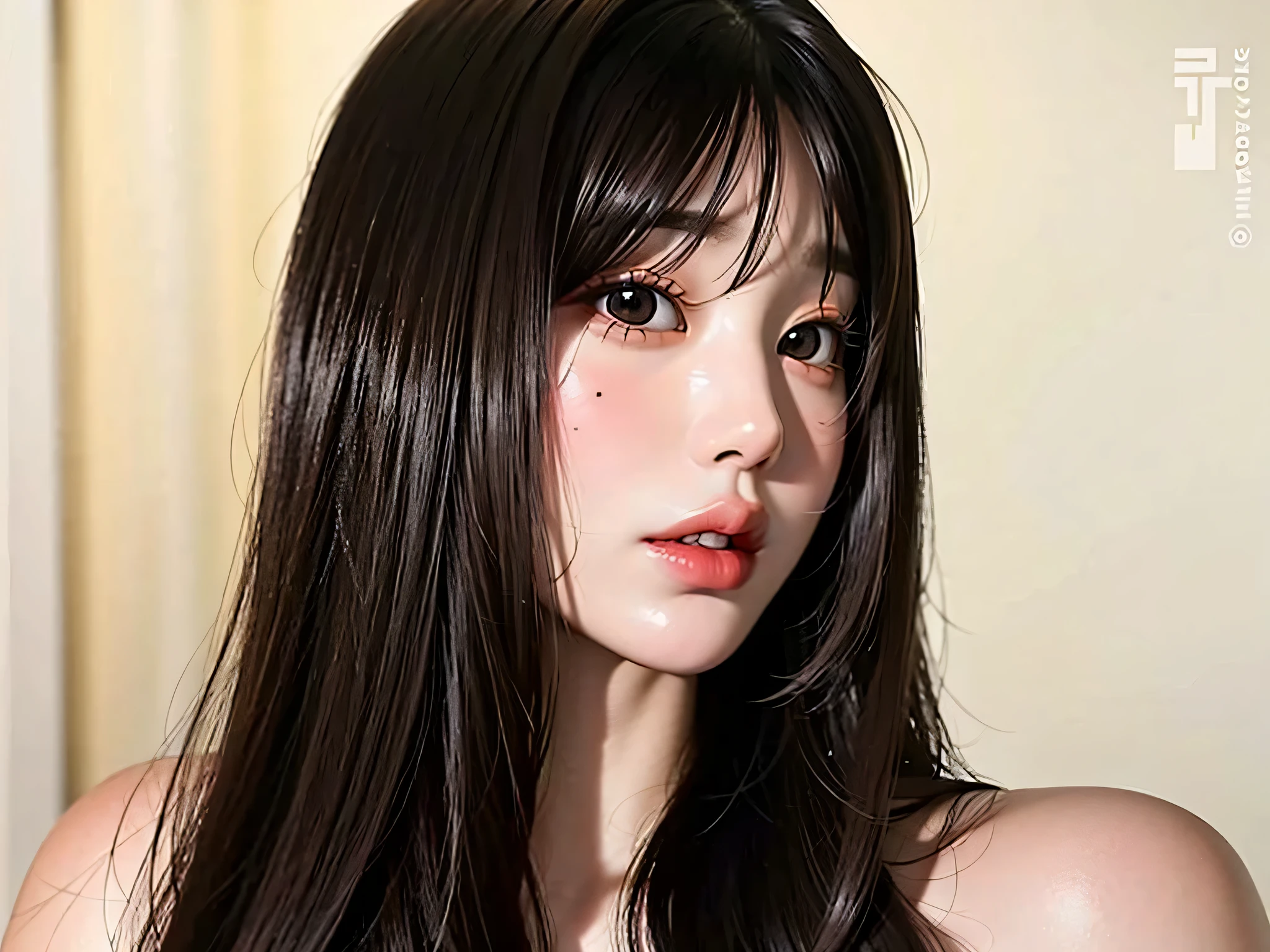 wonyoung, white skin, big and beautiful eyes 