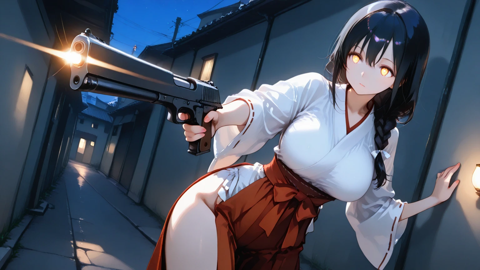 from directly below、Cute female yakuza、Holding a handgun、Looking down on、mini skirt、tattoo、Girl、Girl、Short、Younger、Lower school year、Baby Face、flat chest、Yakuza Office、Yakuza、building、background、Dynamic Angle、masterpiece、best quality、ultra-detail、Japanese Mafia、Yakuza hideout、gang、Boss&#39;s Room、Thug&#39;s Room、Boss&#39;s Daughter、Clothing、cool、Cold eyes、Angry
