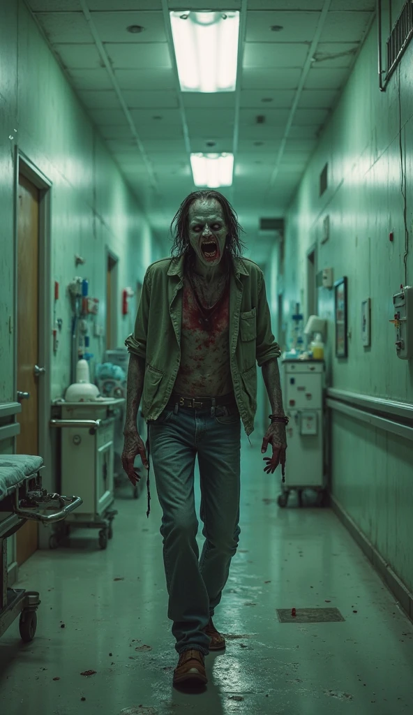 claustrophobia, Cinematographic film, showing the distorted state of a person, demon-possessed., sinewy neck, skin crawls from the wicked, Supernatural Energy, when they succumb to dark forces, consuming their body.

