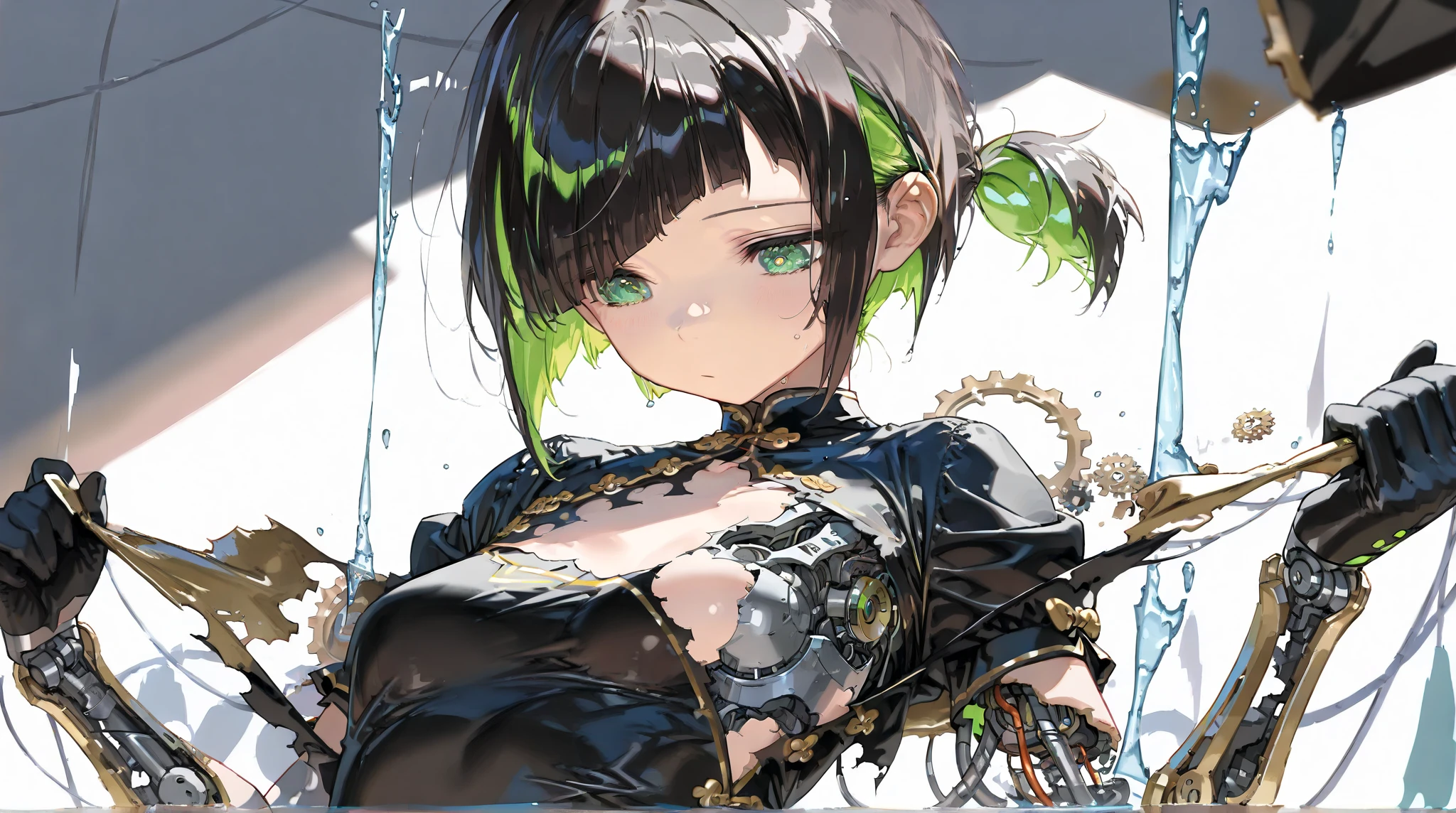 (Masterpiece:1.5), (((High qualityสุด, best quality, High quality))), ((complicated details, very detailed, Crazy details)), height, 32ก, Extremely detailed CG 8K unity wallpaper., (beautiful and beautiful:1.2),, (depth of field:1.3), (Flawless.:1.3), (Delicate depiction of details:1.4),
(((Abundant natural light, Delightful bright colors))), (Ambient volumetric backlight:1.5),  (Illustration of an extremely beautiful young woman:1.3),
(upper body:1.4), (perfect center:1.4), (Natural willow pose:1.5), (((movie corner))),
(1milf:1.5), (alone:1.4),
beautiful beautiful face, [(detailed face:1.2):0.2], Bright eyes, Pure Rose Face_v1, ulzzang-6500-v1.1,  (gag:1.5), (red lips:1.4), (full lips:1.4), (smile:1.3),
Flawless attractive body, (((The feminine curves are pronounced.))), Skin glows brightly., realistic skin, hair follicles, (((Tightening belly, navel, Groin:1.3))),
(((Golden thread flutters.))), (Fringed tassels:1.3), (Tight long sleeves:1.4), (Single neck), (The invention shines.:1.5),(Strapless Thai dress with no straps:1.3),(Show your breasts,The crevice is clear.), (Elegant and intricate clothing accessories:1.5), (Embroidery work decorated with gems:1.4), (sparkling clothes:1.4), (sparkling particles:1.3), (((The front seam is sagging., Sagging back seam))), (((earring, armband, Hair clips, hair accessories))), (Stand alone in a magical outdoor garden decorated with gems and colorful exotic flowers and shrubs.:1.5), (Outside the great ancient palace:1.5), (((full body))),(((ขับnavel,List of dances,Thai Dance))),((((rain,Wet rain suit,Set of flat meat:1.4))))