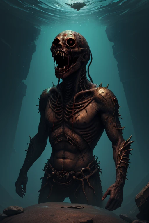 create a monster that would live in a dark cave and have holes in the wall
