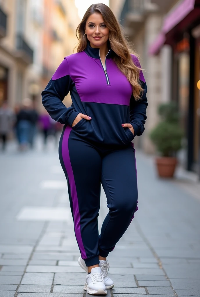 ((best quality)), hijab, high heels, sexy pose, leggings, Curves, pink, Blick haughtily, boss bitch