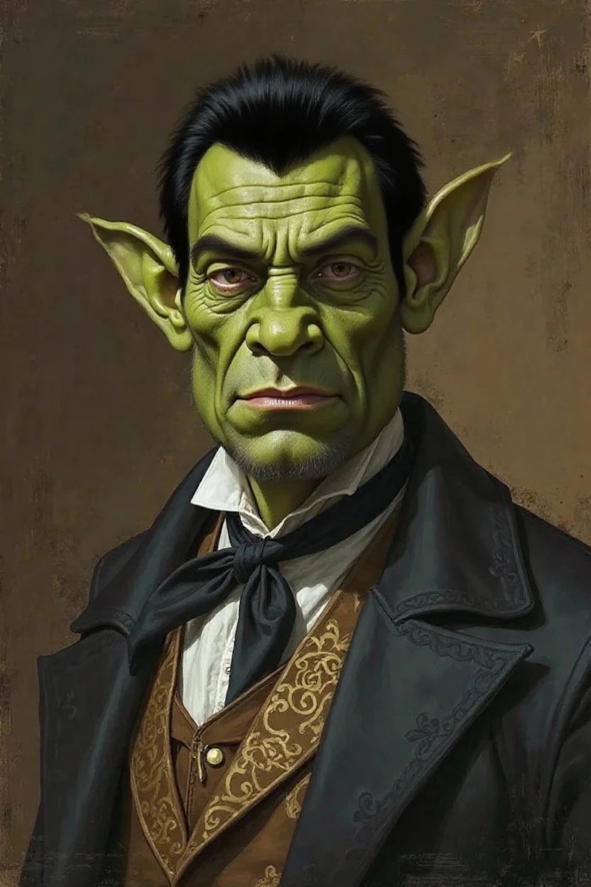 <lora:AndrejBabis:0.7>, <lora:warcraftTheLora_v10:.5> Portrait of AdrejBabis as goblin