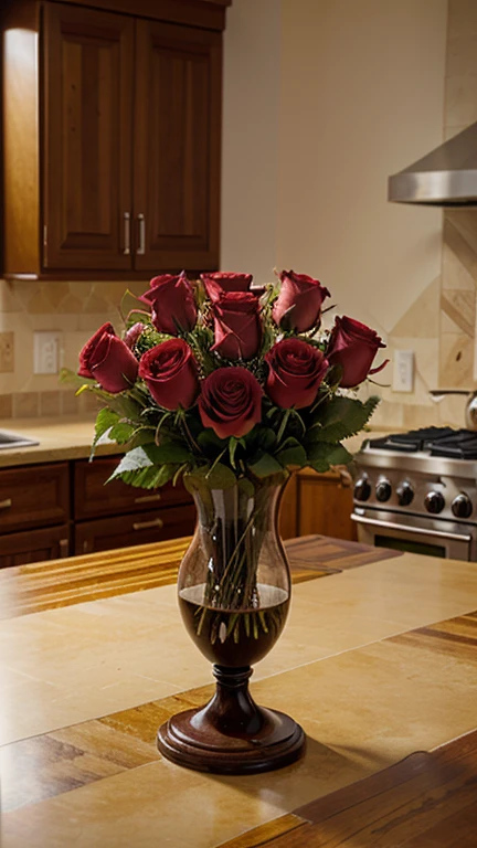 Create a beautiful vase with flowers