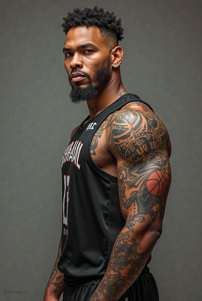 (man, 20s, from ghana, dancer), young handsome man, large mouth, wide mouth, thick lips, large nose, big nose, black skin, tattooed arms, street style, profile photo, upper body shot, ((high-quality, hyper realistic, photorealistic, 8K, best quality, 4k, highres, masterpiece:1.5)), ultra-detailed, (realistic, photorealistic, photo-realistic:1.3), HDR, UHD, ultra-fine painting, sharp focus, physically-based rendering, extreme detail description, professional,