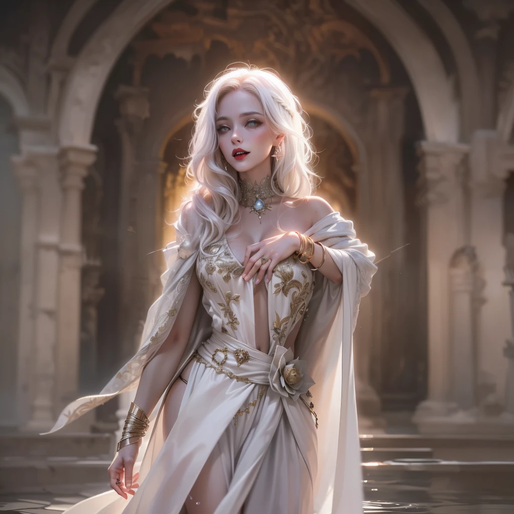 beautiful woman, Danaerys Targaryen, game of thrones dress, [[Sara Sampaio]], qarth, platinum Blonde, mereen