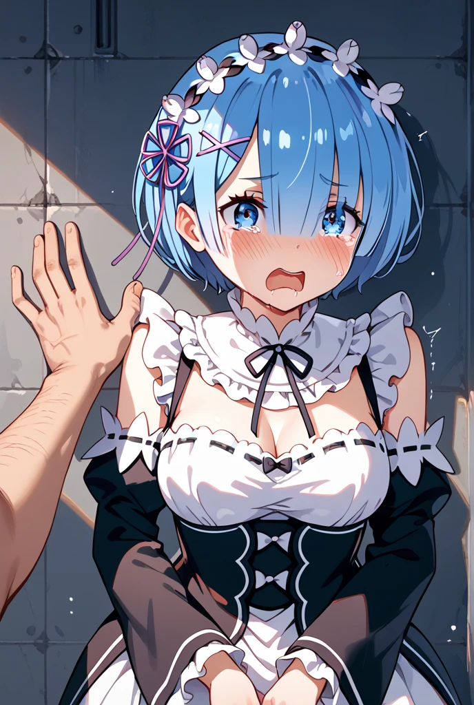 NSFW、girl 、pussy 、large breasts 、pale skin 、super detailed skin 、perfect anatomy 、best quality、(cum on body 、gangbang 1girl 3boys:1.5)、(NSFW、oily skin、oil:1.2)、(NSFW、upper body、in heat:1.3)、(hyperrealistic body、photorealistic body:1.9)、(NSFW、swallow、blowjob face、fellatio:1.2)、(completely nude、nude:1.3)、(upper body:2.0)、Knee socks、Absolute area、upper body、(Upper Body:1.5)