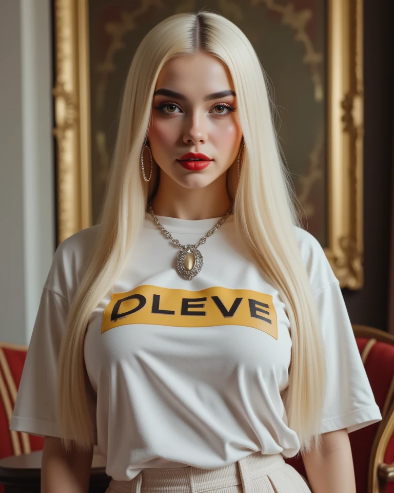 photo of beautiful (block_savbond:0.99), a beautiful woman, perfect long blonde hair, (upper body portrait), (wearing crewneck sweatshirt and jeans:1.1), in a (crowded airport terminal), 70mm, (analog, cinematic, film grain:1.3), ((detailed eyes)), (color picture:1.1), (looking at viewer), Fujifilm XT3