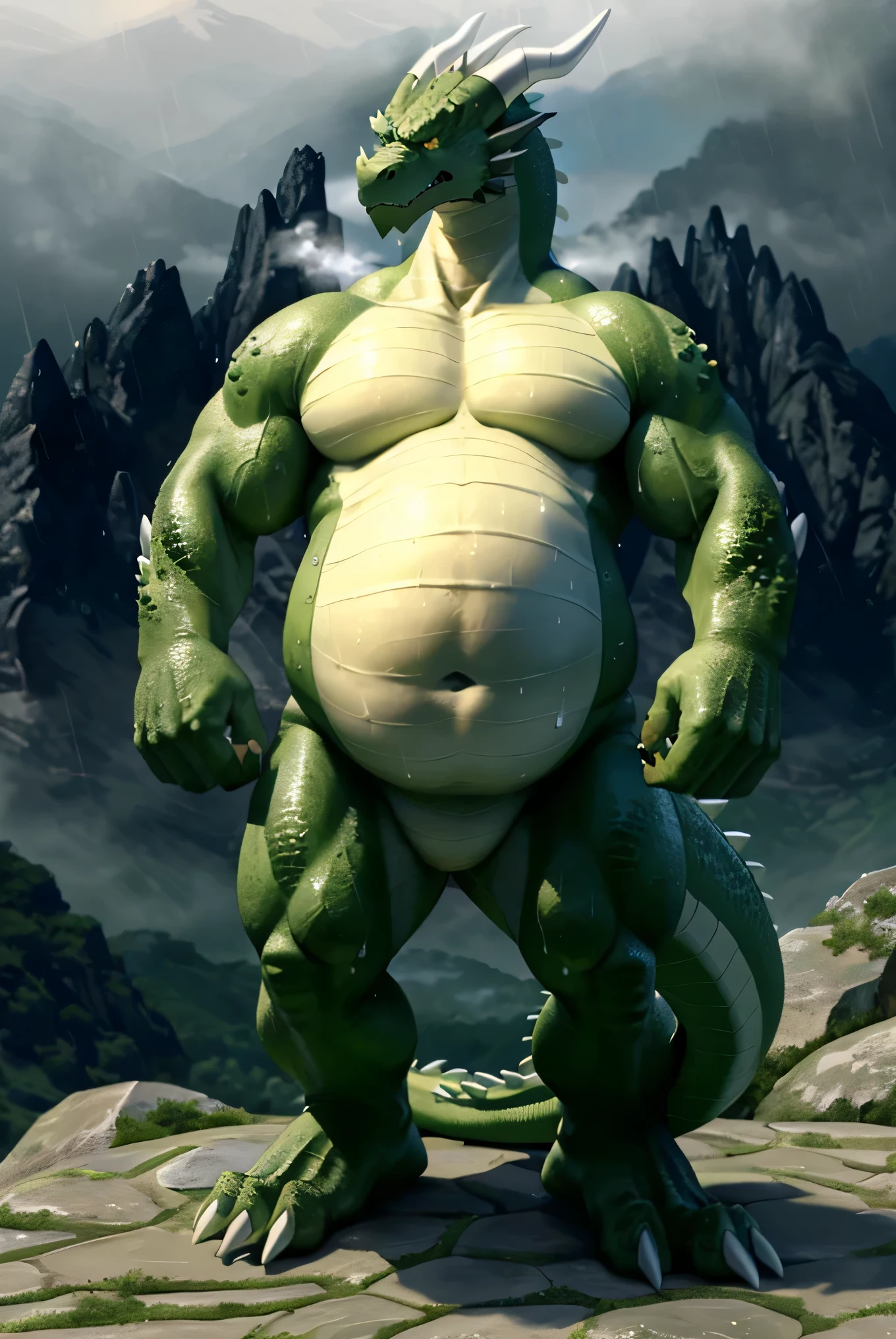 shendu, eastern dragon king, male dragon, eastern dragon,hefty body, with very big muscles, hulking, huge, colossal body, extremely strong, big abdominal muscles, hefty musclegut, pecs, Strong and robust musclegut , prominent muscle abs, sharp claws, legs, feet, full body, loincloth, HDR, nipples, sunlight, daylight, outdoor, bright , at noon, good weather, 4k, best quality .