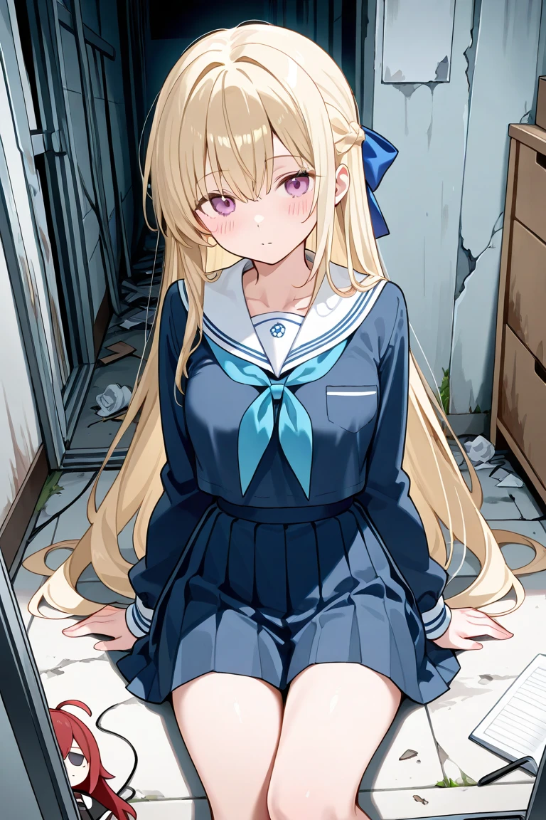 (Highest quality,4K,High resolution,masterpiece:1.2),Very detailed,Realistic:1.37,,(whole body, I can see your feet and shoes: 1.2),whole bodyが油まみれで光沢感がある とてもbeautiful girl ベッドに横たわるbeautiful girl Your breasts are too big Very large breasts Dynamic pose Yogurt sauce spilled on the ground Used tissue paper on the ground, Crumpled used tissue paper, Used tissue paper on the ground, Excessive sweating on the face,Dripping sweat,Sit on the bed, Dirty duvet Very old gym mat ,Gymnasium Warehouse, There are a lot of used tissues on the floor , Crumpled used garbage is scattered all over the place....., 使用済みティッシュペーパーでMessy room, I am going to cry Embarrassing Dimly lit room Hardwood Floors Small used tissue rolls scattered around Wearing a sailor uniform Very cute pleated skirt Cute, tight-fitting pink shorts Primary school students Illustration Style Anime Style Small lips beautiful girl Very cute clothes Cheeks pink Light purple hair Blonde long hair super curly hair Super long sideburns Rubber clothing hair band Pearl white silk tights that become transparent when wet White super long boots Big eyes Droopy eyes Shocking Pink Rouge Sweating profusely Crushed used tissue paper whole bodyが雨で濡れている whole bodyから蒸気が出る Steam rises across the screen. white breath Haa whole bodyが油まみれ evening Overall orange background Sunset sunshinewhole body図 whole bodyが画面に収まっている whole bodyが油まみれで光沢感がある Tear used tissue paper into small pieces, Crumpled tissue paper, Torn tissue paper scattered on the ground, Excessive sweating on the face,Dripping sweat,汚れたSit on the bed, Dirty bedding Dirty old gym mat ,Gymnasium Warehouse, There are lots of tiny pieces of tissue paper on the floor..... , Crumpled used garbage is scattered all over the place....., Very dirty gym mat, Messy room, Scared I am going to cry Embarrassing Dimly lit room Hardwood Floors Used tissue paper scattered around とてもbeautiful girl high school student Illustration Style Anime Style Small lips Frightened face Baby Face beautiful girl Very cute clothes Cheeks pink Light purple hair Blonde long hair super curly hair Super long sideburns Rubber clothing hair band Pearl white silk tights that become transparent when wet White super long boots Big eyes Droopy eyes Stern expression Shocking Pink Rouge Sweating profusely Crushed used tissue paper whole bodyが雨で濡れている 粘液がwhole bodyにまとわりつく whole bodyから蒸気が出る Steam rises across the screen. white breath Haa whole bodyが油まみれ evening Overall orange background Sunset sunshine