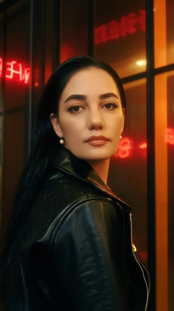 nora fatehi , woman ,(((Blade Runner style))), raw photo, ( film grain:1.3), (portrait:1.3), cyberpunk, (cybersuit:1.2), tattoo, award-winning, highres, extremely detailed, 8k photo, best quality, intricate details, realistic, gorgeous, hyperdetailed, grainy, high quality, (((professional))), canon 5d ,<lora:nora_fatehi:1>