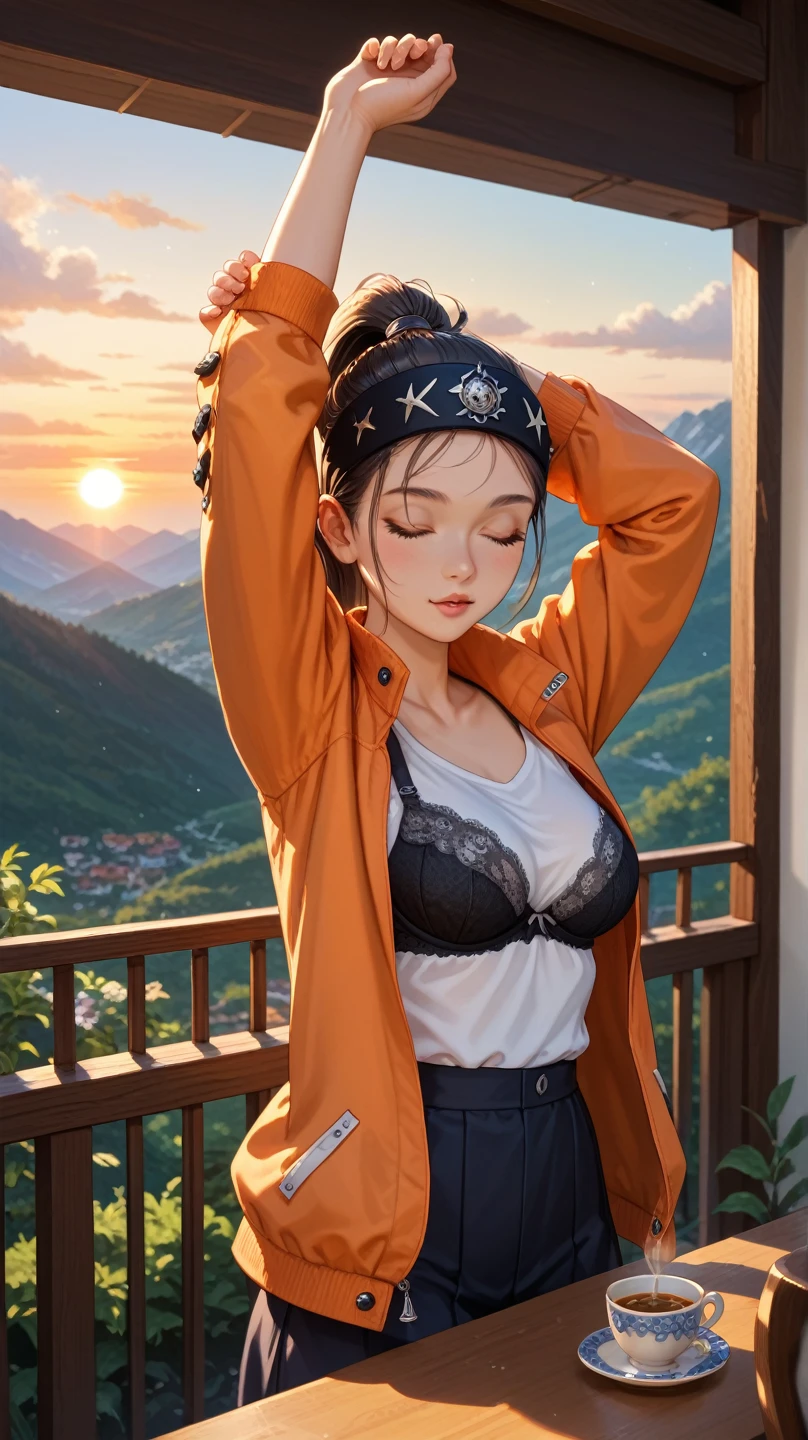 highest quality、High resolution、Detailed Background、(Beautiful face in every detail:1.4)、Anatomically correct、(Detailed facial expressions)、(Detailed eyes:1.2)、Teenage beauty、(Highly detailed face:1.4)、cute hair color、Braided Ponytail、Bobcut、Braided long hair、Wavy Hairstyle、cute hairstyle、well-groomed eyebrows、Cute gestures、Summer Mountain seen from Fuji Mountain々、First sunrise spot、Before dawn、
(Two beautiful girls smiling broadly at the summit with the sunrise in the background:1.5)、
Before dawn the sky begins to change from deep navy blue to orange.、From the top of Mt. Fuji, you can see the sea of clouds and the Fuji Five Lakes in the distance.、The sun began to rise in the eastern sky、The light is like a golden thread、Mountain々The clouds are gently illuminated.、
Climbing Mountain's clothing「Innerwear, mid-layers, and outerwear」These three layers are the basics.、Dress in layers、Put on your hat、Colorful Berets、Loose-fitting sarouel pants like Aladdin pants are comfortable and stylish.、The ethnic print wrap skirt gives off a summer vibe.、Wide pants with a botanical pattern are trendy、
These stretch pants have a slimming effect on your legs and are comfortable and stylish at the same time.、cute