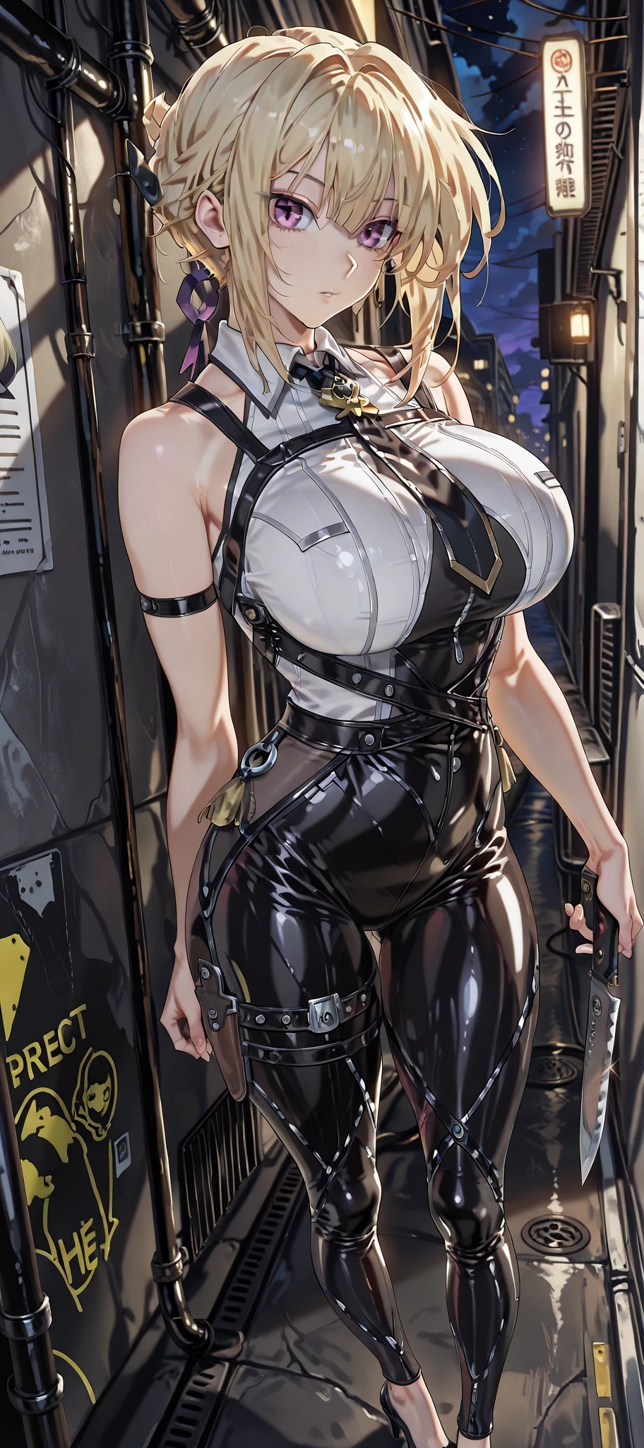 anime girl in latex sitting on a step with her hands on her hips, seductive anime girl, 2b, 2 b, oppai cyberpunk, black shiny armor, motoko kusanagi, thicc, biomechanical oppai, smooth anime cg art, shiny plastic armor, anime girl wearing a black dress, shiny wet skin!!, in dress