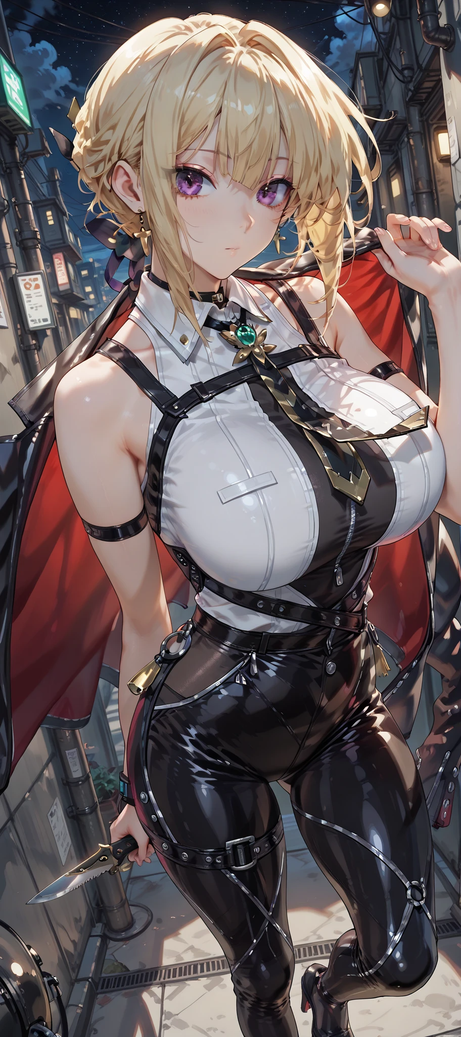 beautiful, breathtaking mature fox-woman, large, sagging breasts, light black hair with white streaks, earrings, (short shorts, superiority, naughty, thick thighs, with a sexy neckline: 1.1), (micro shorts: 1.1), ((masterpiece, best quality; 1.3)), ultra detailed, 8k unity wallpapers, CG, ray tracing, illustration, colorful, cinematic shadow, extremely detailed and beautiful background, vhd, VRay Shading, RT)), (slutty face: 1.2), mischievous smile, (large saggy breasts), wide hips, big ass, flirting with the viewer, facing the viewer, facial blush, standing in front, cute sexy pose, cowboy shot, on home porch, night, bright, bright light, ultra detailed, scenic, atmospheric, bimbo, big lips, detailed face and eyes, tilt headshot, intimacy, medium shot, thigh height, from below, gyaru, hair clip, ((wearring white sheer super sexy seductive fullbody pantyhose, fullbody white fucking sexy stocking)), (((multiple mature breasts, many mature breasts)))