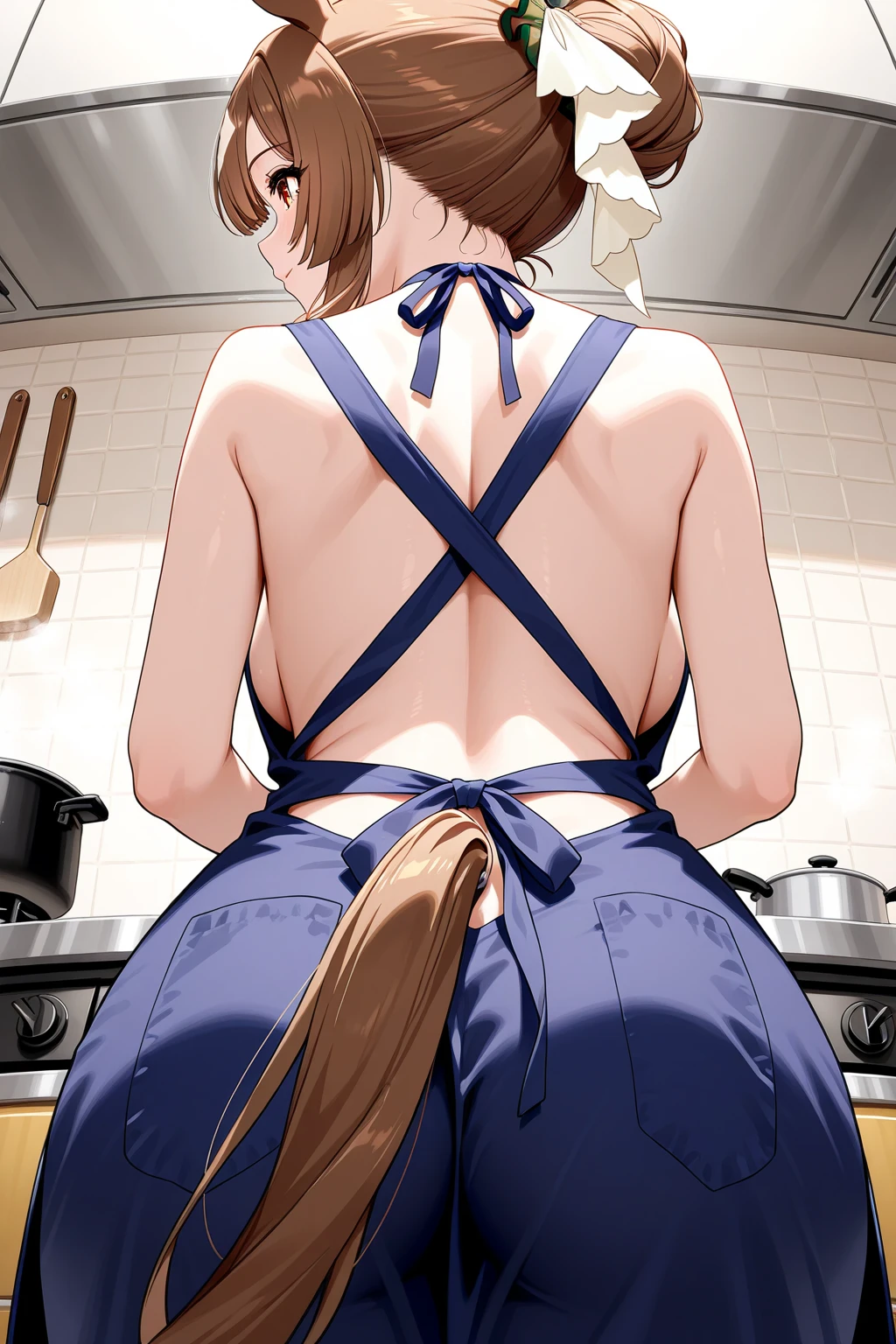 NSFW maddie fenton, official artwork, Best quality, solo mature woman, sexy apron, curvy physique, incest, solo woman, 1woman, 1 person, wants to be your girlfriend even though she is your mother, a guilty passion, intimate encounter alone at night where she confesses her twisted dark sexual feelings for you, pov, she wants to commit incest with you, alone in the dark, pov doggystyle sex, sex position (doggystyle), from behind