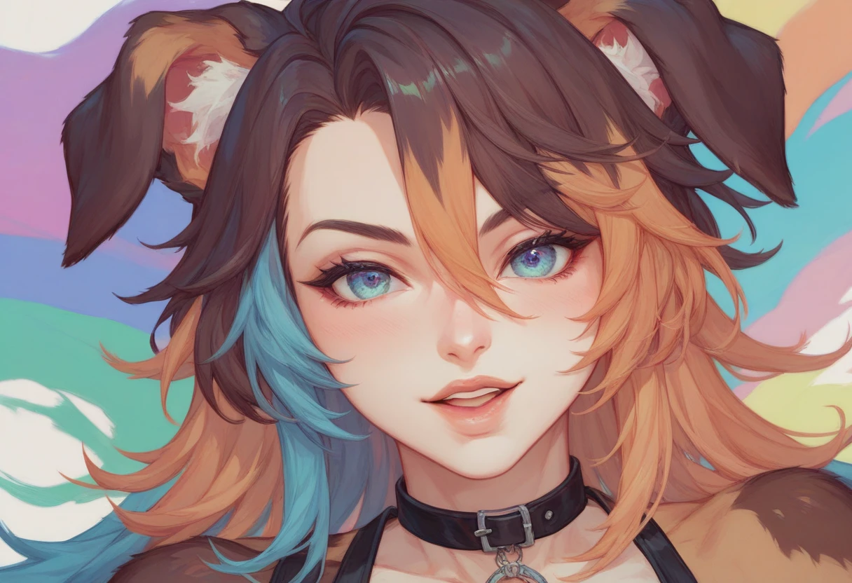 wtrcolor style, digital art of (Humanoid Cat character), official art, front, smile, masterpiece, cute, ((watercolor)), face painting, ink splash, intricate details. Very detailed eyes, [drip:0.5], trend in Artstation, Rachel Walker
