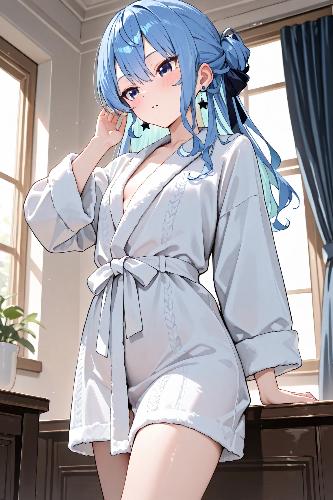 naked bathrobe