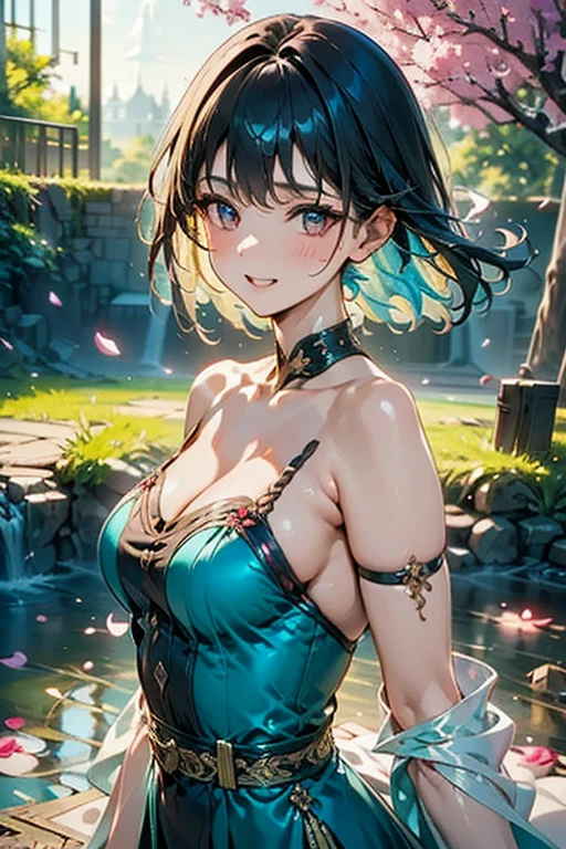 Fantasy World, (((Mysterious Fog))), (((Swimming in the sea))), ((Fantasy-style sexy costume, skirt)), ((Shiny Costumes)), skindentation, skinny, solo, 1 woman, Masterpiece, highest quality, highest quality, 16K, incredibly absurd, highly detailed, 2.5D, ai-generated, delicate and dynamic, very delicate facial expressions, delicate eye depiction, erotic, only sexy woman, ((A cute and kind face)), healthy figure, ((25-year-old woman)), 160cm tall, medium firm swaying bust,　Sweat,Embarrassed,sexy, ((thin thighs)), (camel toe:0.7), , (Erect nipples,:0.7), shiny and lustrous, facing straight at viewer, (((in heat))), ((Oily_skin)), ((Lots of sweat)), ((dutch angle)), ((erotic pose)), (((Very dynamic pose))), In the mysterious mist of early morning, (sit),