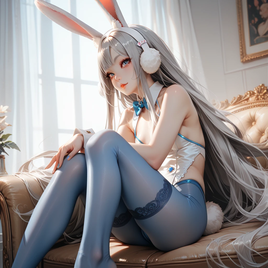 masterpiece, best quality, 2girls, absurdly long hair, white hair, beautiful detailed eyes, white colored eyelashes, cat_ears , blue eyes,absurdres, cat_ears/nekomimi, wet,wet, wet_clothes, see_through,bare shoulders,very long hair,collarbone,comic,light smile,white kneehighs,