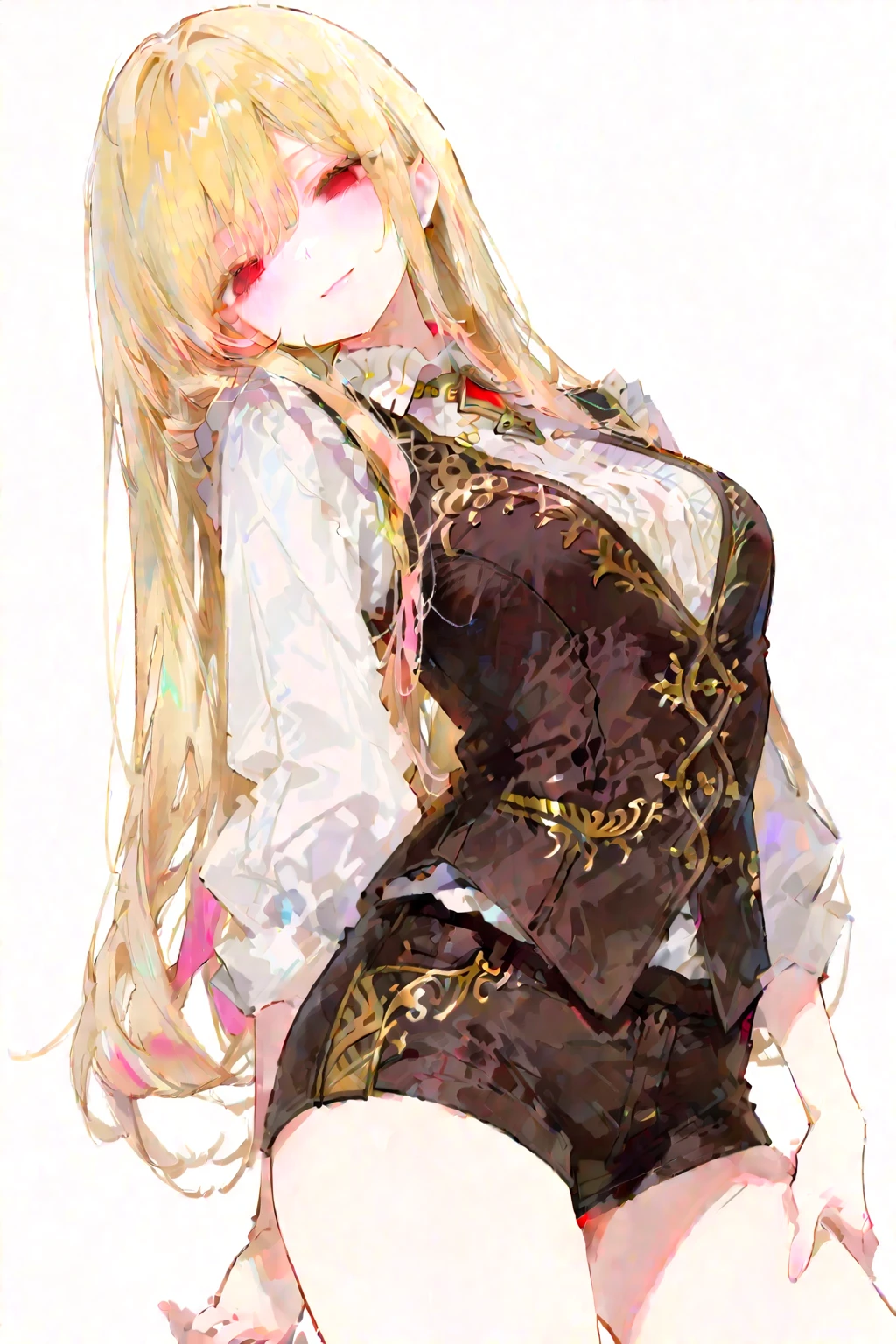 Pigtails, small, nipple seals, huge thighs, thick eyebrows, rabbits, thin waist, female brat, beautiful blonde, braids, setting material, full body focus, (masterpiece), ((highest quality)), (super detailed), one girl, solo, (beautiful eyes)), beautiful detailed eyes, clean and detailed face, five fingers, textile shading, perfect anatomy,
