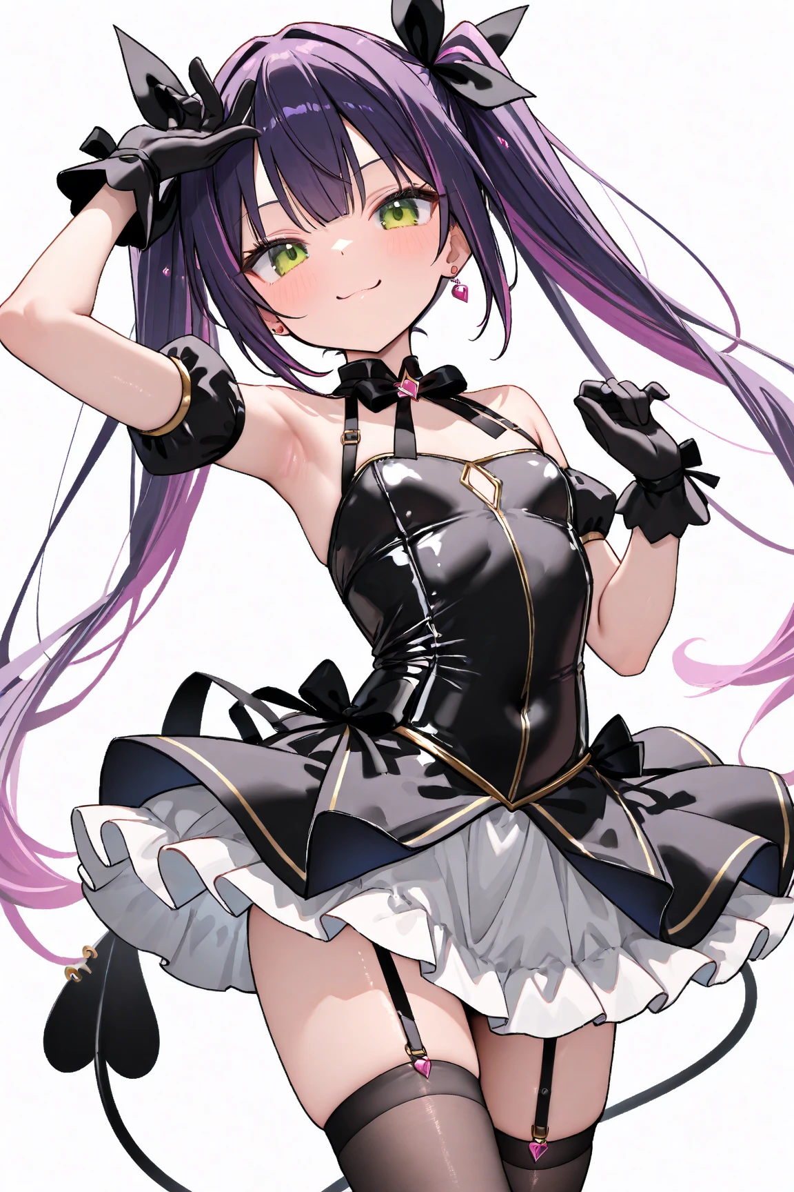 (melhor qualidade, Amazing artwork, estilo anime), desenhe a kirara mimi vtuber com uma blusa curta, mostrando o umbigo e seios volumosos, pernas