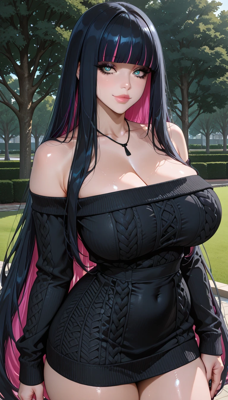 perfect quality, 8k quality, two beautiful girls, 20 years old, perfect anatomy, in long sexy dress, sitting on the grass, with big breasts, Clear face, perfect anatomy, in panties, clear eyes, look at the viewer, Everyone is smiling, sexual positions, Perfect Face, (outside: doggy), shows anus
