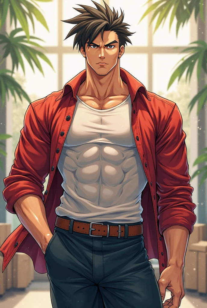 (1 boy,Be a man),Muscular anime guy in the gym, facial expression like masturbation, 1boy, bikini, Tight muscles, Broad shoulders, Handsome and old, Tiny underwear, Sexy, sex, Guy, Gay, Sea, jacket, sunglasses, boy, floral bikini, bright red hair, tight leg muscles, big Cook, cat ears,
