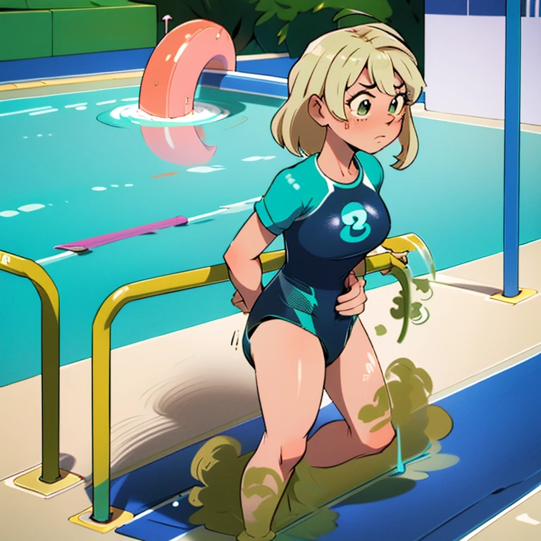 Men are surrounding a girl while holding their dicks、Teasing Smile、ejaculation、ちんこから、、Bukkake for girls、Thick thighs、、Males are huddled、 8 years old、Small breasts、low length、Young face、Mesgaquismiles、In the park during the day、Thick thighs、School Swimsuit、Blowjob