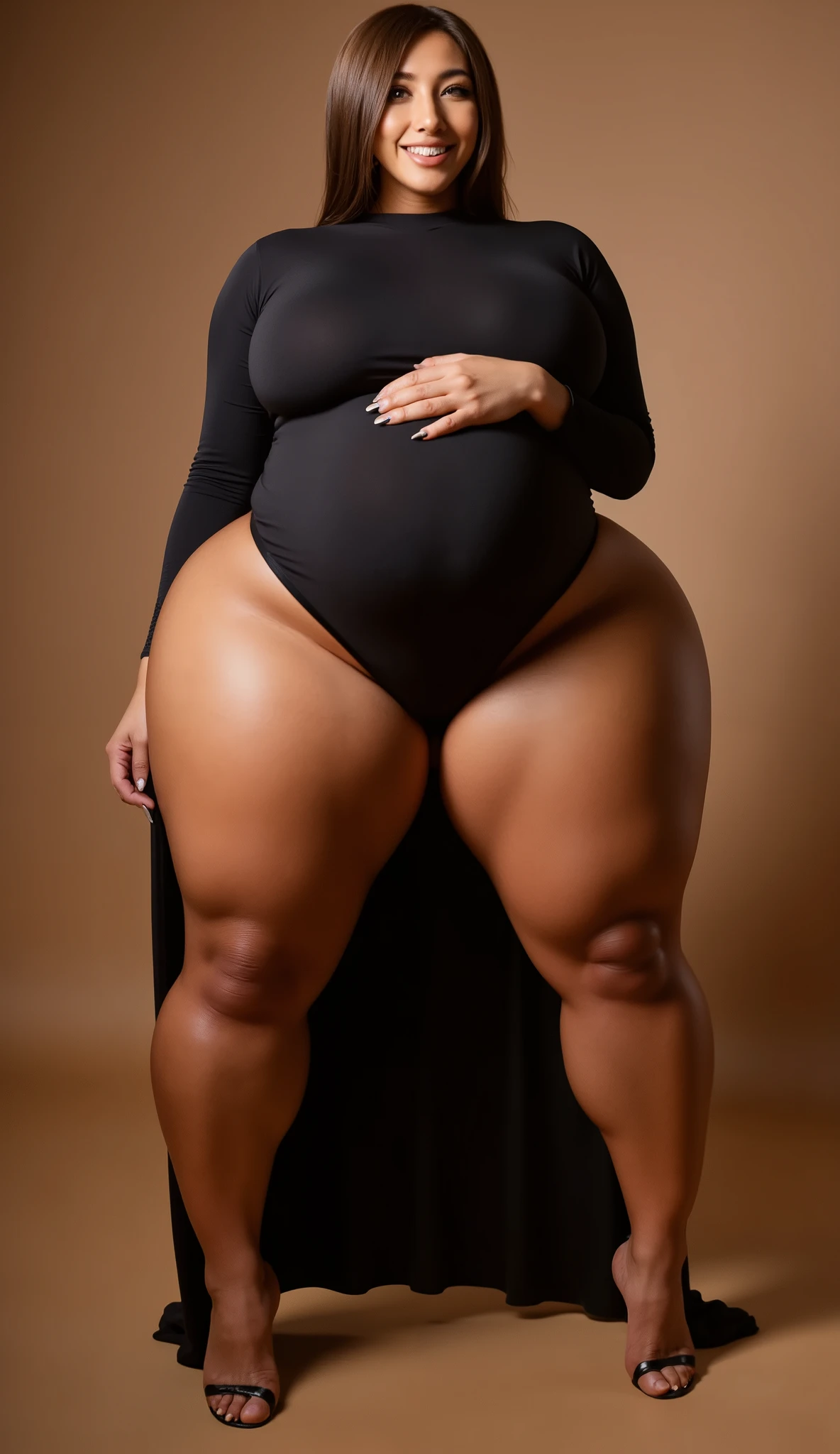 Natural photography of a 18 years old, gorgeous cute nigerian girl, smirk, freckles, (dark skin:1.6), black sports bra, pink bikini, leaning over, black hair, normal bust, locks eyes into the camera, symmetrical eyes, symmetrical face, photorealistic, photography, path tracing, specular lighting, volumetric face light, path traced hair, visible shadows, intricate, elaborate, curvy body, plump body, huge big ass, thick body, curvy body type, voluptuous body type, busty body type, thick body type, big chest, big