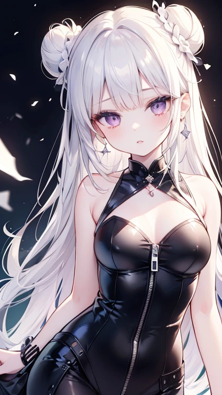 Best quality, une fille, diablesse, demon, yeux rouge, nasty look, envoutante, Threatening, la nuit, in front of me
