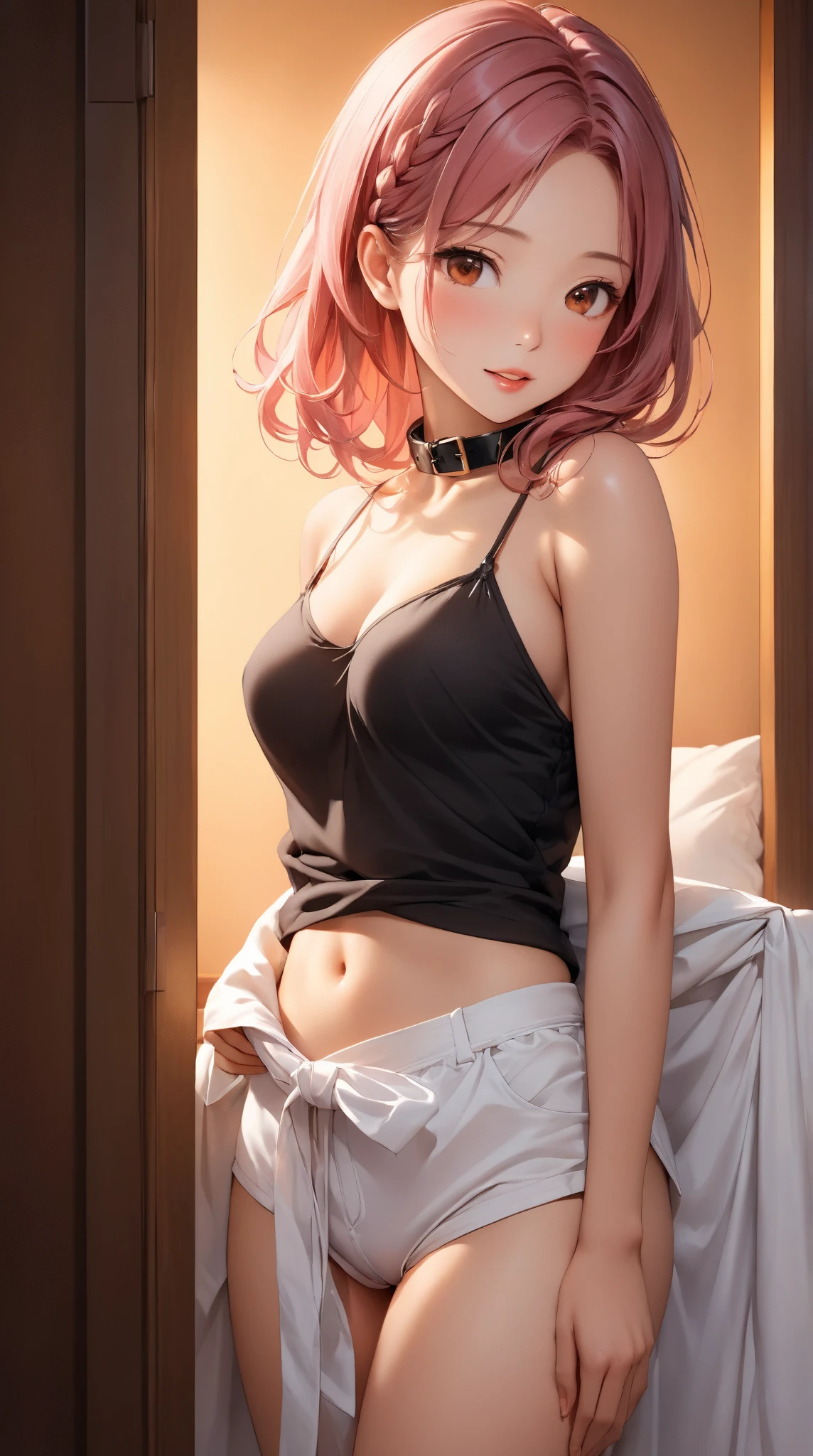 mais alta qualidade、Qualidade 4K、 com dresan sem ombros toca mulher、mulher abre bem as pernas、virilha nua、The woman is shy、A man inserts his ????? into a woman, mulher asiatica, ruiva de cabelos vermelhos