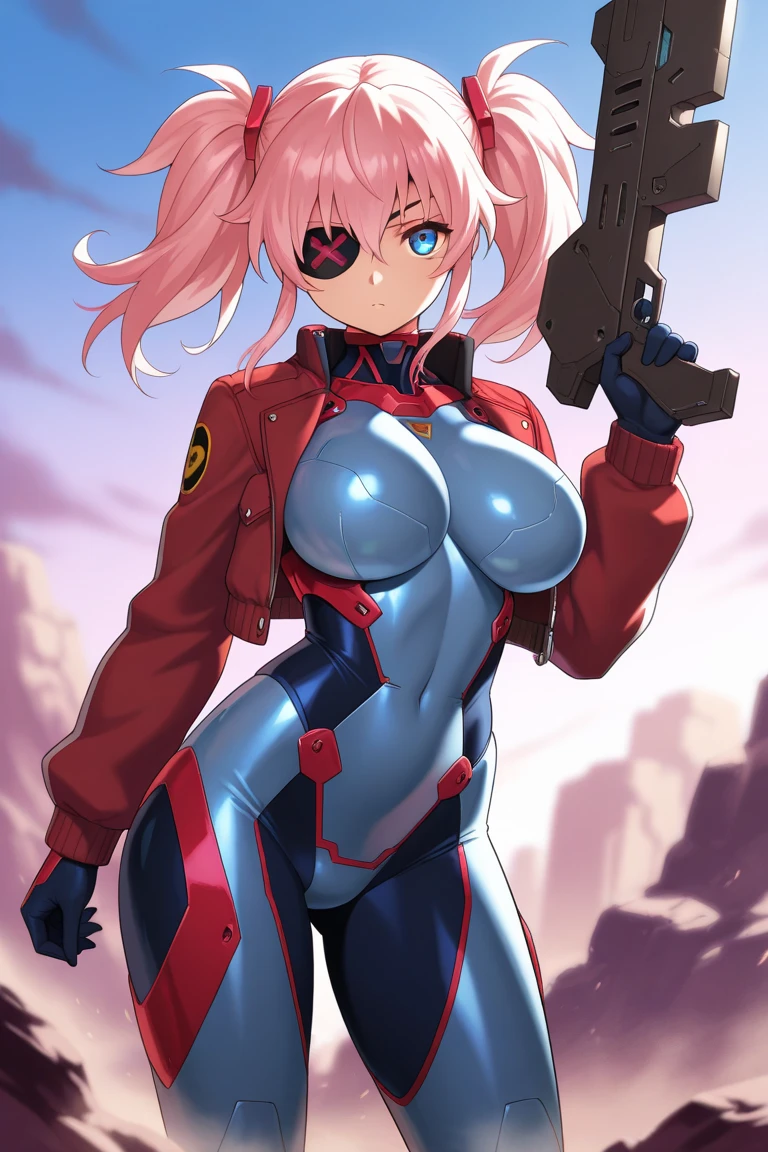 Very detailed, clear, beautiful body, Beautiful nose, Beautiful character design, perfect eyes, perfect face, very high, 4k, Beautiful legs, perfect legs, good hand, perfect hand, Masterpiece, best quality, haveรายละเอียดสูง, illustration, nonsense, perfect anatomy, street fighter, doll set, Chadaloo Doll, doll set, expressionless, empty eyes, look at viewer, red gloves, Emotionless, black Latex, corruption, mind control, female warrior, full body, hypnotized, ความมึนงงที่ไม่haveความสุข, full body suit, Ribbed bodysuit, Both arms are at the sides., obey, perfect woman&#39;s body, extremely glossy Latex, hypnosis, Hipnolora, empty eyes, empty eyes, mind control device, Poses, give up_Pose, slave, lying down straight, lying,  lying down at attention, have, necktie, belt, Latex, Ribbed bodysuit, thigh high, garter belt, fighting posture, Extend your right arm away from your shoulder into the air with your hand straight., soldier, thigh boots, 1 girl, hair accessories, pink hair, short hair, blue eyes, (((Pixel Perfect, perfect detail))), alone, 1 girl, Chiyoda Momo, Devil girl next door, short twin