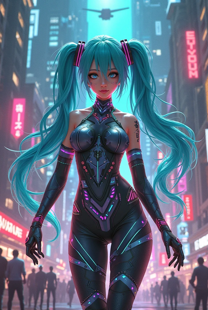 (masterpiece:1.2, best quality:1.2, beautiful, high quality, highres:1.1, aesthetic), detailed, extremely detailed, ambient soft lighting, perfect eyes, perfect face, 1girl, long blue hair, hair ornament, pink cybernetic, pink cybernetic_enhancements, red cybernetic amor, amor shoulder, looking at the viewer, slim body, futuristic cities, sexy pose, erotic pose, full_body, silver, night time, neon outlines, galaxies, full body