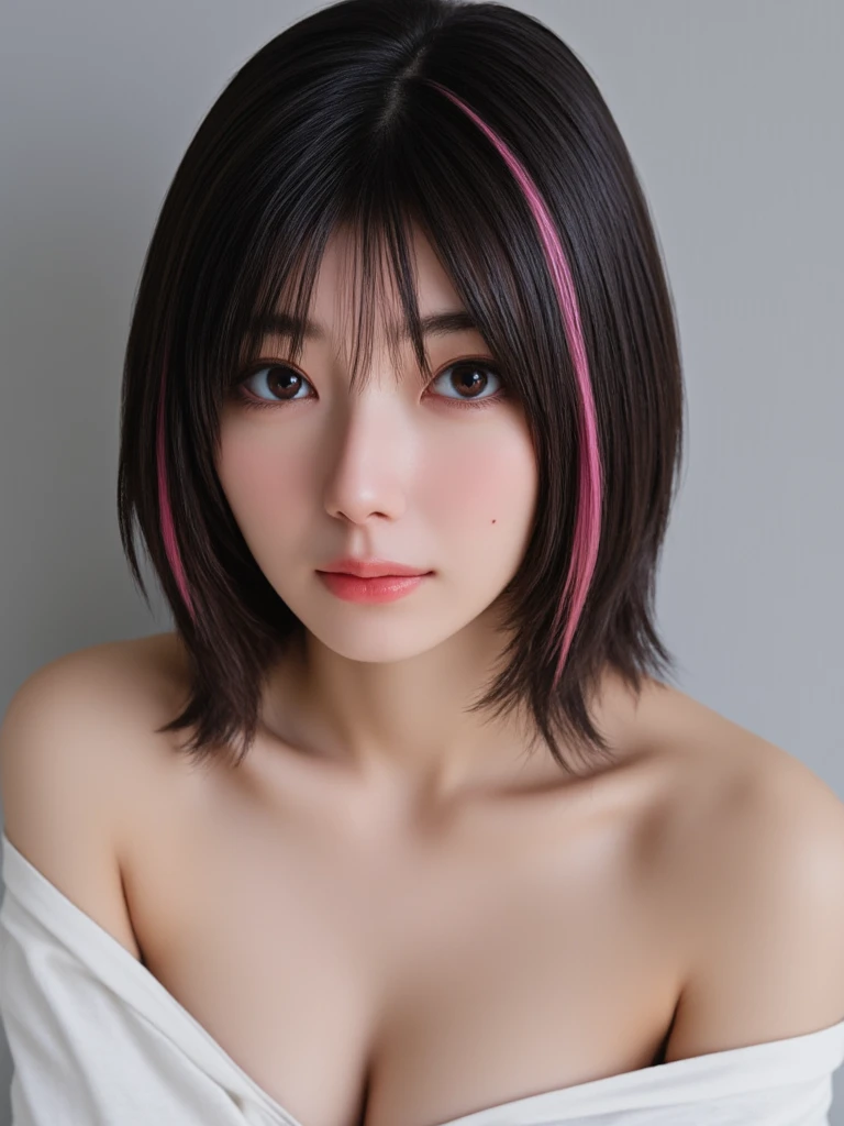 (Browsing Caution:1,4),Mix 4, (8k, RAWphotograph, Highest quality, Tabletop: 1.45), (Realistic, Realistic: 1.37),illumination, night, プロのillumination, photographn mapping, Radio City, Physically Based Rendering, Gradient Brunette, 高品質のphotograph, High resolution, 1080P, (Detailed facial depiction), (Detailed description of the hand), (Delicate CG), Extreme light and shadow, Rich details, (Detailed facial features), (Highest quality), Look in front of you, Highly detailed face, Highly detailed lips,  超High resolution, (truth: 1.4), photograph, 1 Girl, [(sad)],  , Thin limbs, movie, Cool pose, I Cup, Highest qualityな完璧なボディ, photographのような, (1 Girl: 1.3), Perfect balance, (Huge, Perfect breasts, Areola),(Realistic, Realistic:1.37),One Girl, Cowboy Shot,Professional Lighting, Photon Mapping, Radio City, RAWphotograph、(Realistic:1.4)、Octane Rendering、Complex 3D rendering with ultra-detail, Studio Soft Light, Rim Light, Crisp details, Super detailed, Realistic skin texture, detailed aspects, Beautiful details in the eyes, Highly detailed CG Unity 16k wallpaper, Compensate, (Detailed Background:1.2),Highest quality, 超High resolution, Tabletop, One Girl, One Girl,alone, Upper Body,Show Viewer, White Background, Bobcut, short hair, Multicolored Hair, Compensate , Lips parted, Black Lips, eyeliner, Gothic, Goth Girl,((Multicolored Hairの色:1.4)),(((Completely naked))),(((nsfw))),((Small breasts:1.2))