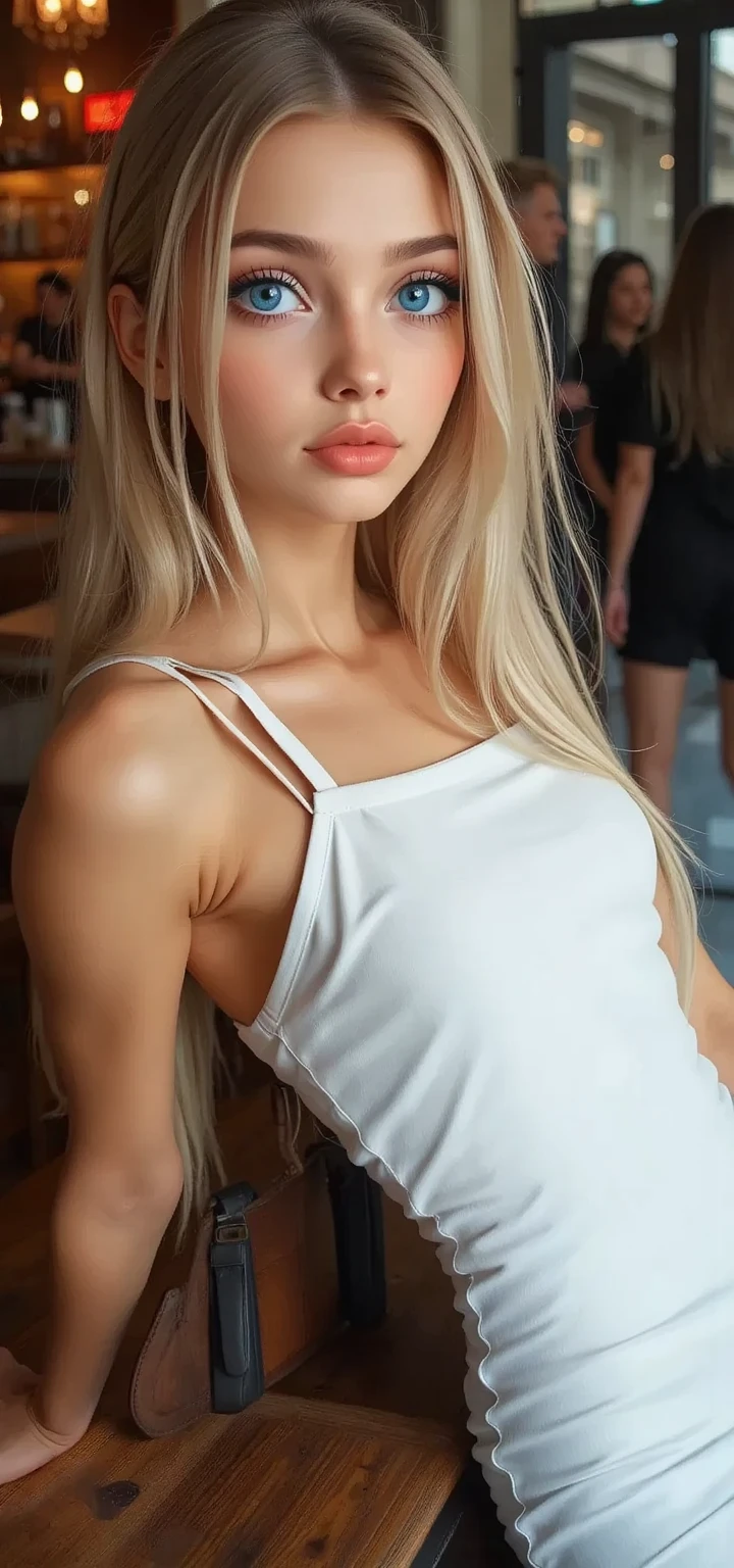 (La mejor calidad, 4k, 8k, Altas Resoluciones, Obra maestra:1.2), Ultra detallado, cara detallada, Labios y ojos detallados..........., lindo maquillaje , aspecto atractivo, Rostro expresivo, realista,
Romper  Loud ,Beautiful Caucasian woman with shoulder length messy wavy blonde hair, 17 years old, cejas marrones, Grandes ojos azules, piel clara, slim and athletic, cabello que cubre un ojo,
Romper (montar a caballo), (dynamic pose), (desnudo),  senos grandes , excited expression, Luz solar suave iluminando la escena, Sutil movimiento del viento en el cabello, happy expression, gloomy atmosphere, afable, Natural lighting that emphasizes your features..........., Subtle shadows that add depth and dimension to the image..........., (maduro)  ruidosa