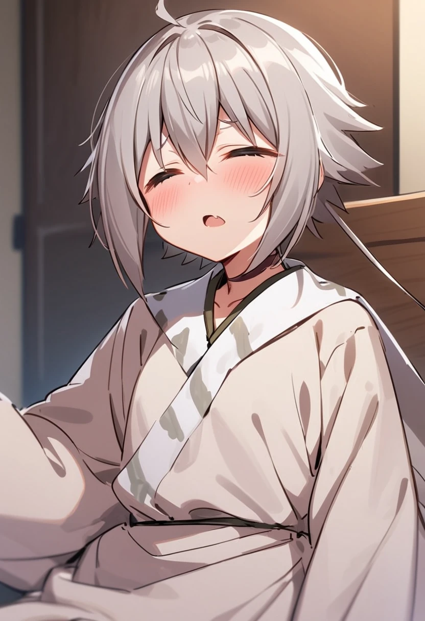 nsfw,masterpiece, best quality,(white_kimono:1.3), mutsuki ,pov view, 1girl, solo, hair ornament, halo, white hair, smile, hair flower, sash, tabi, looking at viewer, hair bun, side ponytail, purple eyes, red eyes, r, long hair, ), perfect posture,((bed) (submissive)), sad expression ,rape , cum in vaginal , vaginal penetration with , nipple ,lying on back,animal fangs,missionary position, cum inside, cum in vaginal, actual depictions of a sperm cell hitting an ovum,cum in uterus,uterus, look away from observer ,turn head away from observer , holding legs raised, screaming in pain,pain expression, crying, perspective, tears, crying, sweat, steam,smog, smoggy, smoky, hazy,cum all over body, male POV,spread_legs, , arms tied up ((arms up)), torture, serious, restraints, struggling, ryona , snuff