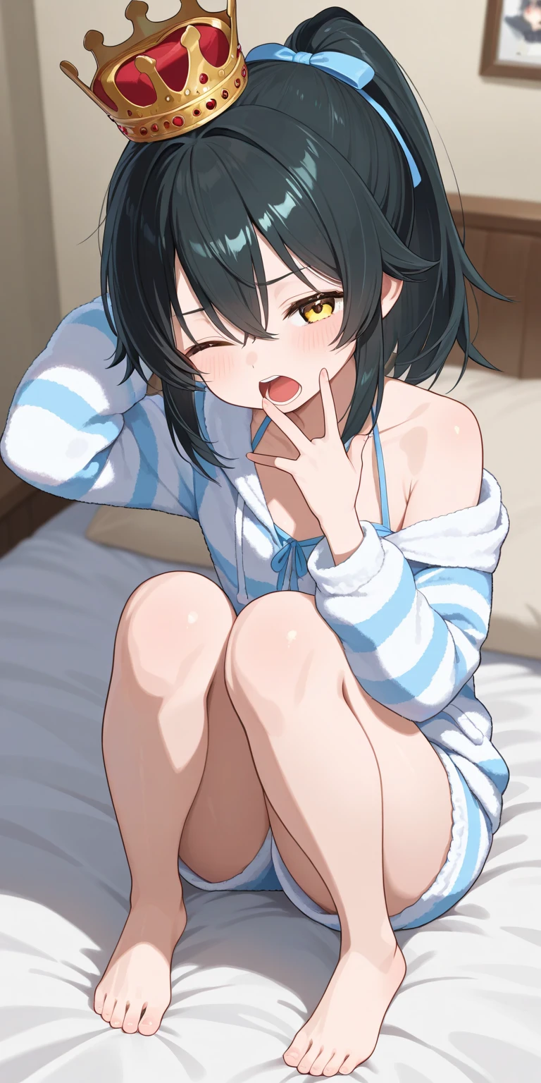 cute美少女、(naked)From below、cute、(Frustrated, blushing and crying orgasm:1.4)、clitoris、anus、Black Hair、Lots of pubic hair
