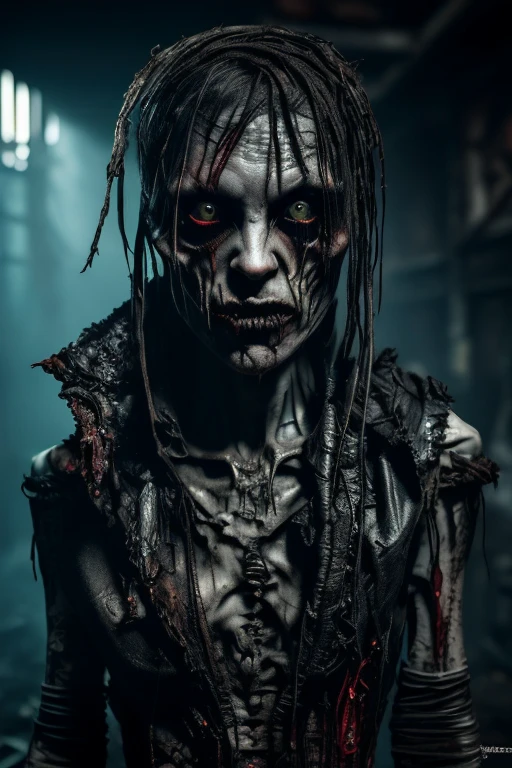 full body length shot,beggar niobium graphite mummy of Alien Entity,native africa sparas ,medieval azctec city,Cinematic,soft colors, Technicolor,natural skin textures, hyper realism, hyper detailed,Extremely detailed,High contrast,Masterpiece,Realistic,Ultra Detailed, intricate details,realistic humid leather,extremely intricate,Epic Realistic, cinematic style, irina yermolova,high contrast,hdr,extremely detailed, [deep night landscape],masterpiece, intricate details, eyes extremely detailed, high detailed eyes,8k resolution,retina, Nikon Z9,Korea,orc,Li River in Guangxi Zhuang of Italia, Pisces, transition between two art styles, Double contact, X-ray, Creative, vivid light, fantasy, Abstract, Surrealism, super detailed, high resolution, trap against fairies between houses in air,insanity wear,Her skin is pale, almost translucent. His eyes shine with a bluish glow, he wears dark,, symbols of mourning and gothic elements, further emphasizing its dark air. is portrayed as a haunted and tormented entity,Mestichino,Light particles,chaos,jellyfish's leather

