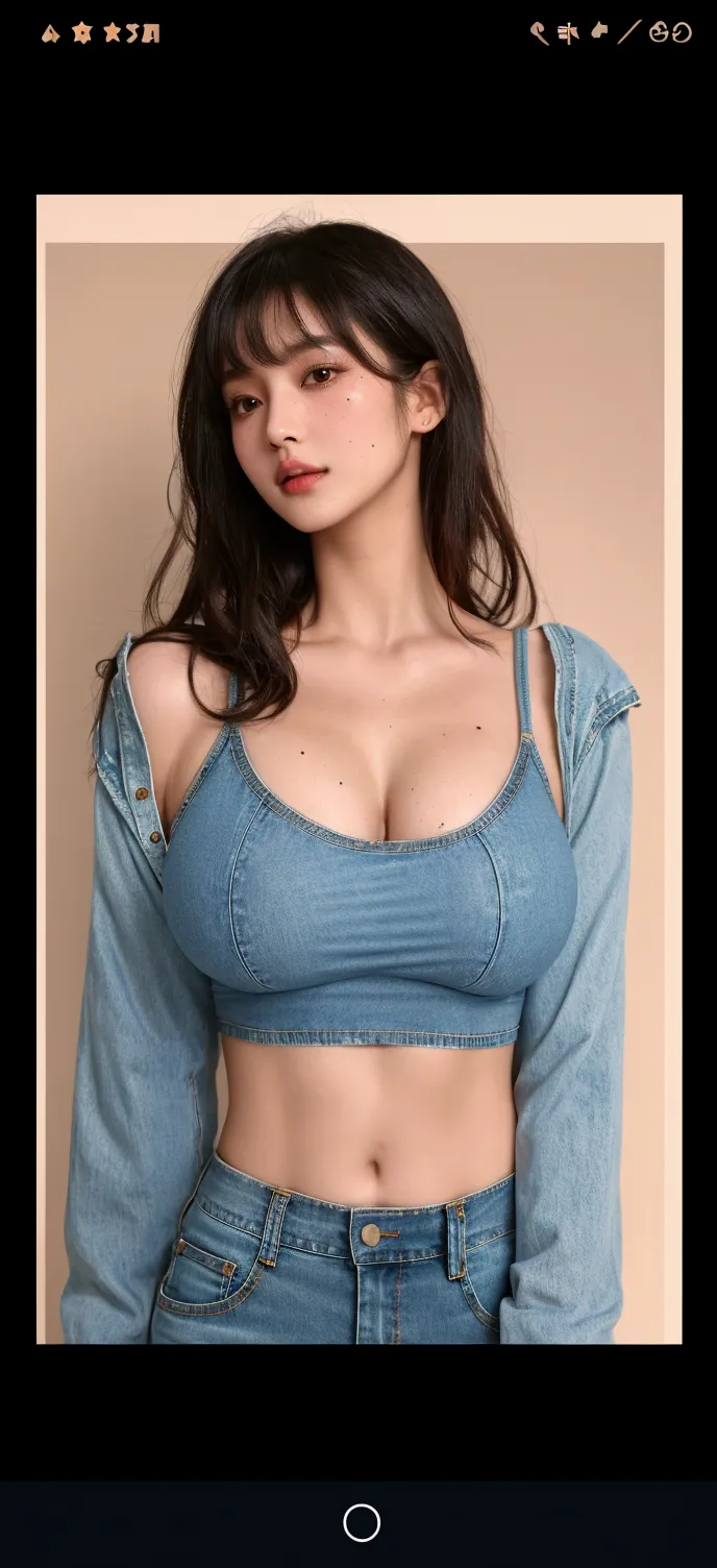 (best quality,4k,8k,highres,masterpiece:1.2),ultra-detailed,(realistic,photorealistic,photo-realistic:1.37),beautiful detailed eyes,beautiful detailed lips,extremely detailed eyes and face,long eyelashes,2girls,illustration,sexy and confident expression,denim texture,cropped denim shorts,tight-fitting clothes,resulting in a curvaceous figure,stunning appearance,seductive pose,provocative body language,vivid colors,studio lighting,emphasis on natural sunlight,highlighting the beauty of the subject's face and body,subtle shadows accentuating the curves,subtle smoky eye makeup,intense gaze that captivates the viewers,playful and inviting smile,glowing makeup,well-defined features,enhancing the attractiveness,sexy pout with bold lipstick,enticing and alluring air,setting the atmosphere of desire,19 years old,appearing youthful and vibrant,expressing independence and confidence,conveying a strong and seductive charm.
