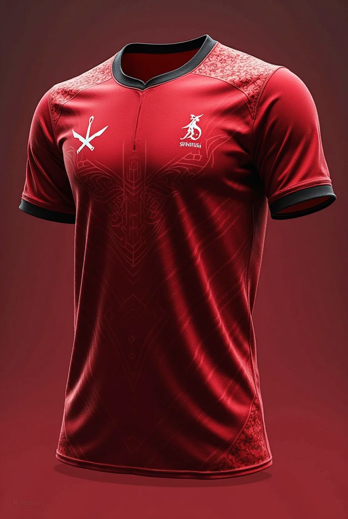 Generate me a football kit for Red Cobras