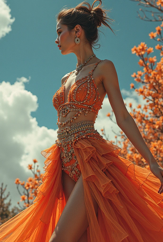 Fan bing bing, medium breast, bikini, full body, beach