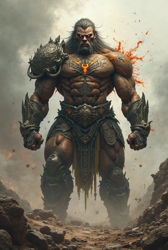(((hyper realistic: 1.1)) ) design de moda, epic fights, War of 1God and 1demon, mito, storyboard do filme, High detail, hiper qualidade, high resolution, 4k resolution, Realistic, cinematic lighthing, maxon cinema 4d |,((Detailed face Detailed scenery Cinematic art style: 1.2)), (((Look of a war of God against the devil: 1.4))), cores vividas, autumn morning, nascer do sol, detalhes intrincados, Estilo Midjourney, Greg Rutkowski