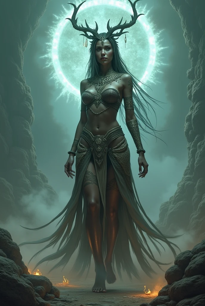 Black Apsara in hell