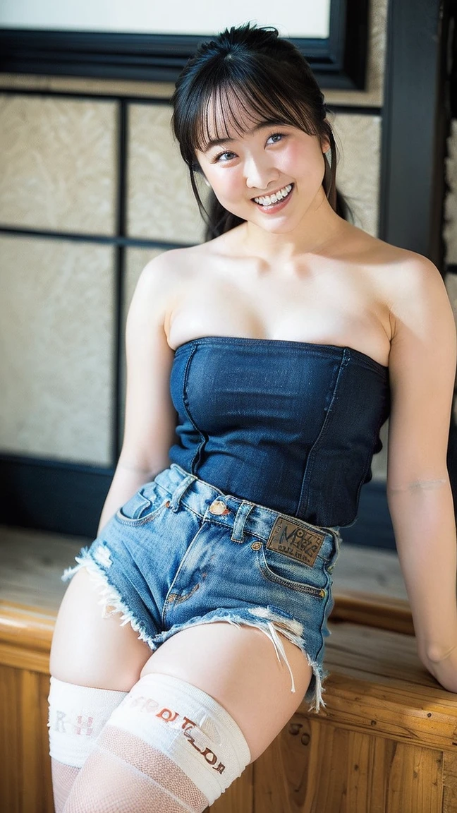 NFSW, nipples, NUDE, pussy, big round eyes, close eyes, masterbation, wet pussy, blunt bangs, long black hair, smile, masterpiece, spread legs, spread pussy, on the street, From below, Japanese, young and pretty woman, (The cutest girl in the world), 18-year-old, ((Highest quality)), ((masterpiece)), (detailed), sexy, hirose suzu,