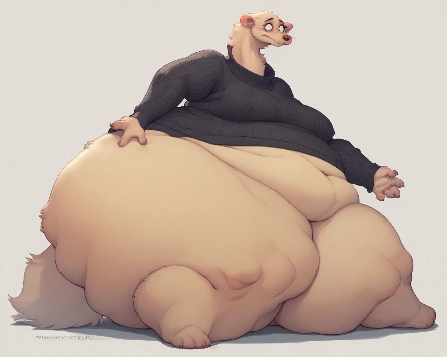 Wolf, female, long hair, huge breasts, huge hips, huge thighs, plump, voluptuous, morbidly obese, fat arms, fat legs, belly rolls, gorgeous, beautiful, eyelashes, feminine, realistic, huge body, corpulent, massive silhouette, feminine,fat arms, fat legs,fat rolls, saggy breasts, chubby cheeks, double chin , belly overhang, flabby belly ,fat face,underwear, bra,panties, realistic , gorgeous, beautiful, eyelashes