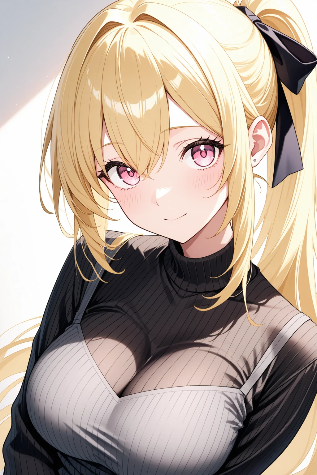 Only thin black underwear and black tights、Erect nipples, Process Art, Touch her, Naughty, Enchanting anime girl, Blonde long hair anime girl, Naughty anime style, Naughty Style, Anime Best Girl,17 years old、No underwear、Very light clothing、Ecchi