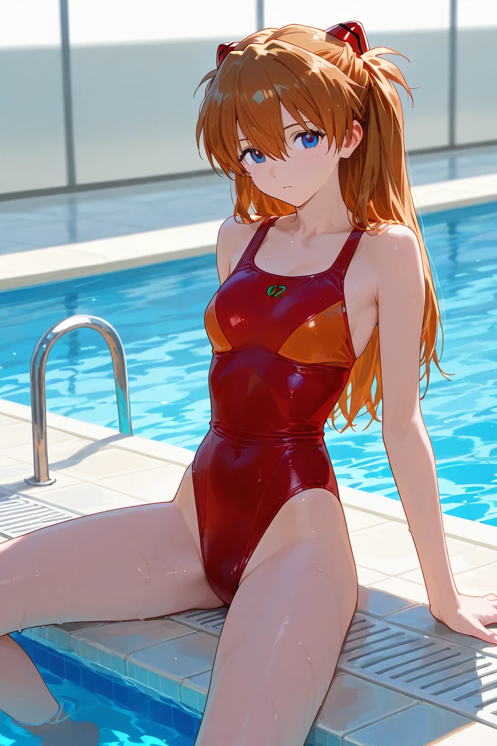 cowboy shot,plump,{{{erect nipples}}},{{{{{Swimming pool}}}}},{{{wet school swimsuit}}},one-piece-swimsuit,competition swimsuit,{{{{{sweaty skin}}}}},arms behind back,{{{crowd}}},many mens,{{{audience}}},multiple mens,audience,{{{{{Swimming pool}}}}},erect nipples,huge breasts,nipples,{{{{{souryuu asuka langley}}}}},{{{{{in EVANGELION style}}}}},exhibitionism,exhibitionism,public indecency,embarrassed,aroused,{{{masterpiece}}},{{{best quality}}},{{ultra-detailed}},{illustration},{{an extremely delicate and beautiful}}
