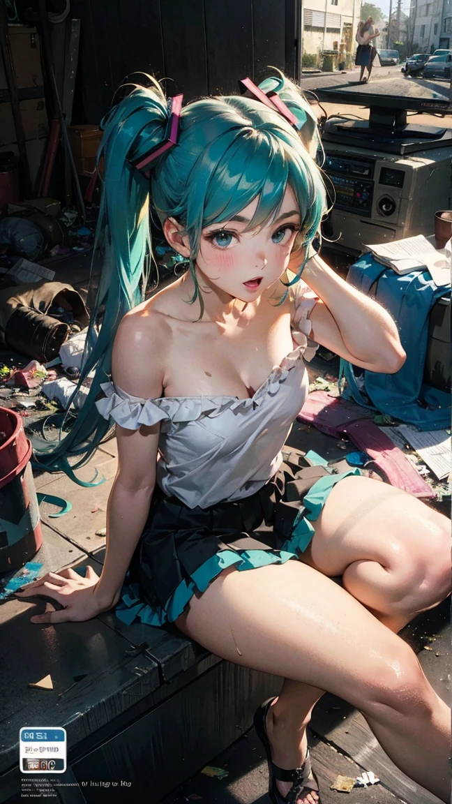 1girl, <lora:Model03:0.8>,, 1girl, solo, small head,nude, detailed skin,skinny,narrow waist, withdrawn face,earrings,necklace,bracelet,
((drill hair, Mint Blue color hair,green eyes)), Sitting on a window ledge, looking away,