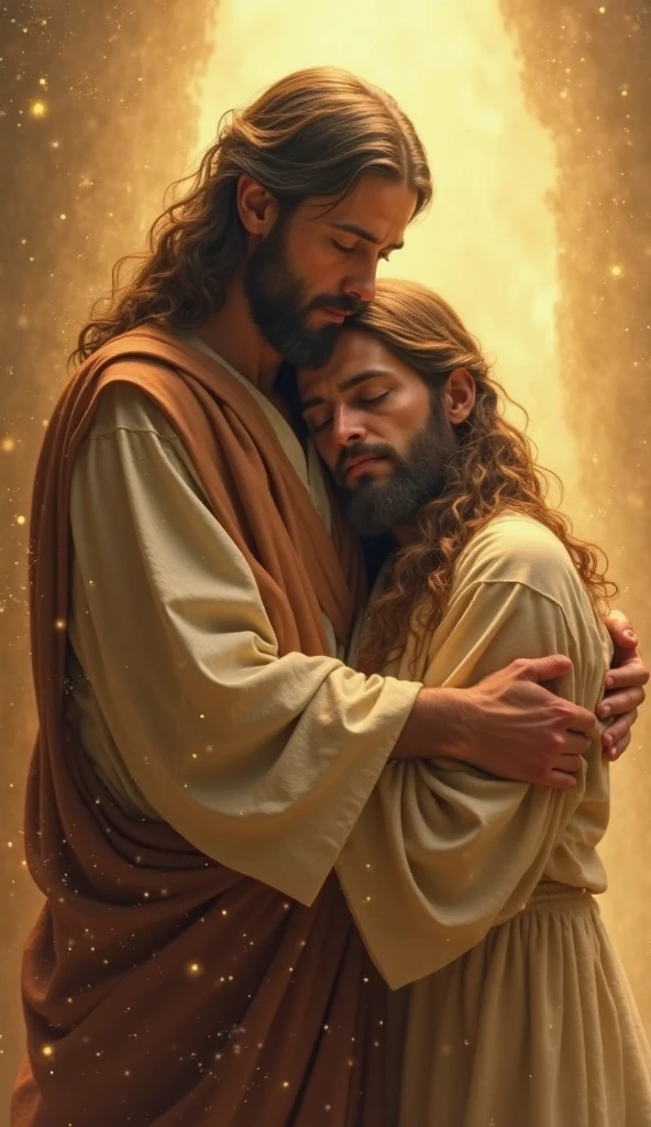 Jesus Christ with a sad woman