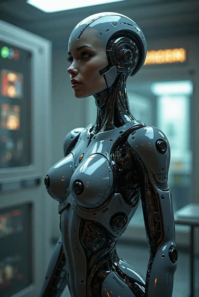 Dark background, hyper real photo of ((cute robot girl with dreads inside a dark room without dress)), With wires on the head, sexy feminine body, ((detailed realistic face and eyes)), cybepunk, cinematic lighting, 8k resolution, (modelshoot style), neon, (from_below:1.4), soft small boobs covered by (ripped torn cotton tanktop), Cables instead of hair, natural breasts, rim light, (A photo from the centerfold of a men's magazine, the winner of the world photo award, a photo that causes sexual attraction in any man)
